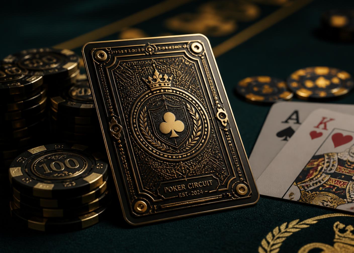 Mockup de Protect Card exclusivo para circuito de poker